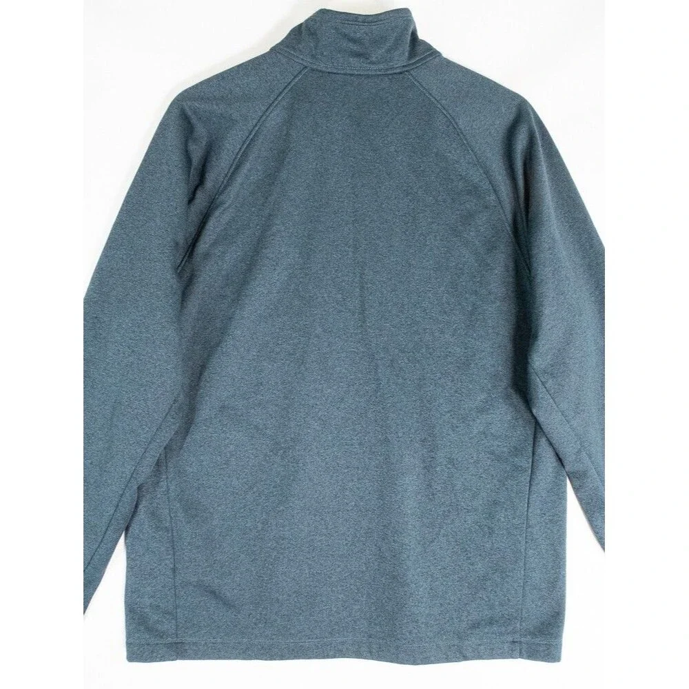 The North Face Jacket Men's Large Blue Green 1/2 Zip Pullover Fleece Long Sleeve